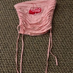 O mighty drawstring tube top